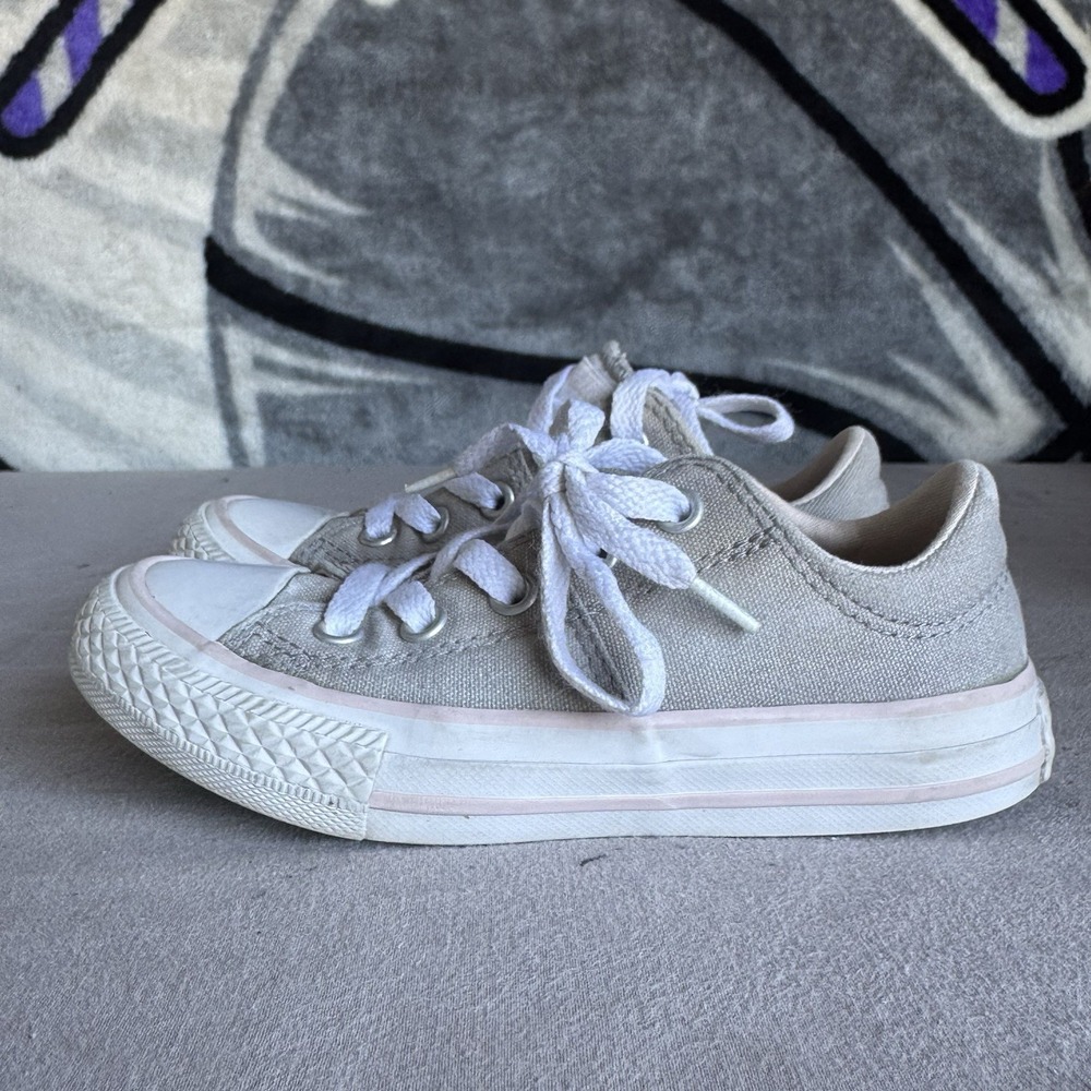 Size 11c - Converse Chuck Taylor All Star Kids Sneakers Gray 660908F - Picture 4 of 8